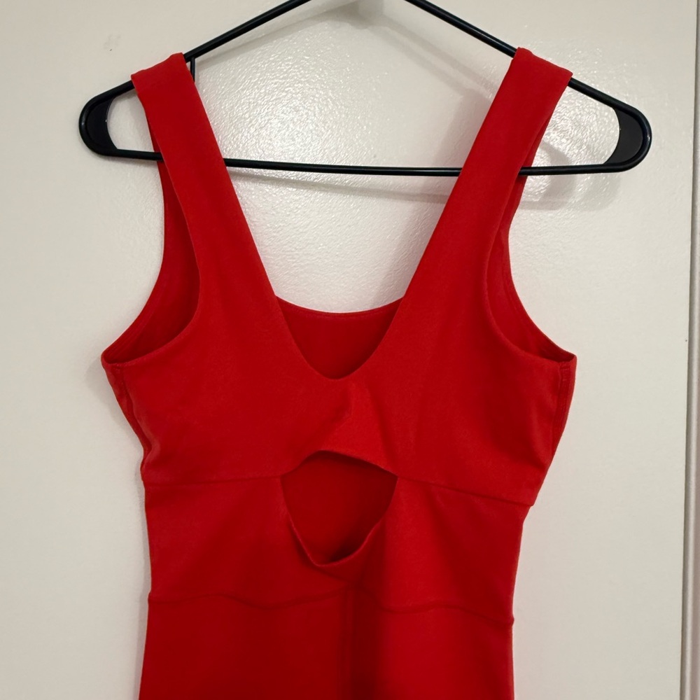 All in Motion Vibrant Red Activewear Bodysuit